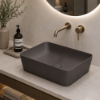 Picture of Nubes rectangular basin, ceramic, freestanding, bistro opaco, 50x38cm