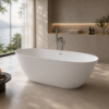 Picture of Skill up bathtub, freestanding, white, matte, 160x70 cm