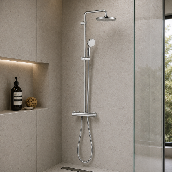 Picture of SHOWER SYSTEM, WALL MOUNTING, CHROME