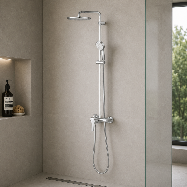 Picture of SHOWER SYSTEM FOR WALL MOUNTING, CHROME