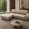 Picture of Sofa corner, Bullet, left arm, tarim(grey), 294X195cm