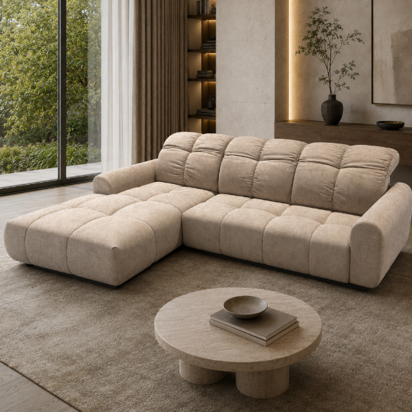 Picture of Sofa corner, Bullet, left arm, tarim(grey), 294X195cm