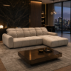 Picture of Sofa corner, bullet, right arm, tarim (grey),  294X195cm