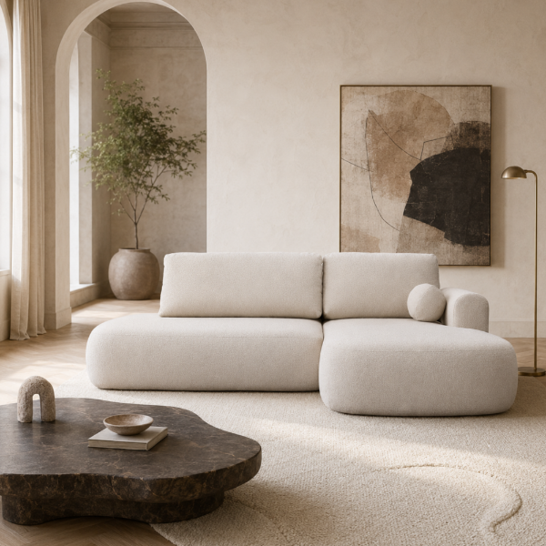 Picture of Right-hand sofa corner, ariola, fabric, loop 2, 286x175cm