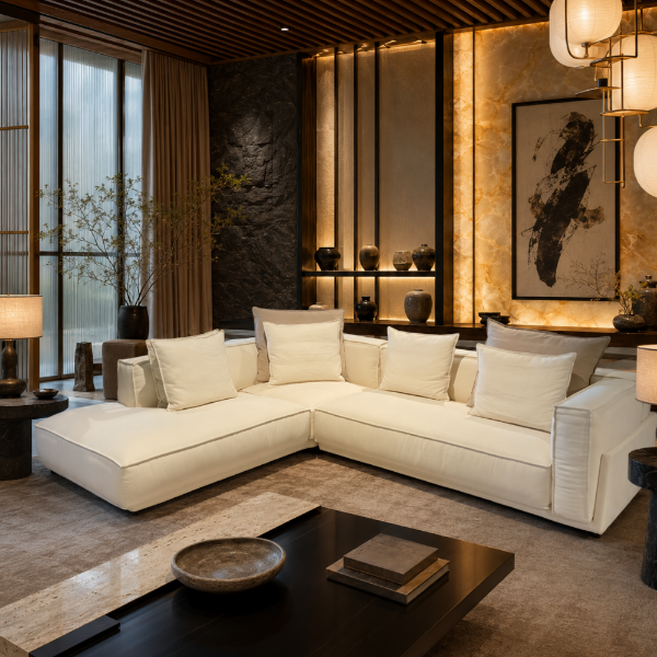 Picture of Sofa corner, laurent set 2, left arm, beige, 295X248X101cm