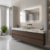 Picture of Nubes rectangular basin, ceramic, freestanding, light beige, matte, 60x38cm