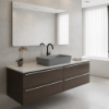 Picture of Nubes rectangular basin, ceramic, freestanding, agave, matte, 60x38 cm