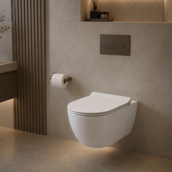 Picture of Pura wc, ceramic, wall hung, white, glossy, 55x36 cm