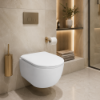 Picture of Pura seat cover, soft close, white, glossy, 45x36.5 cm