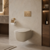 Picture of Era wc, ceramic, wall hung, avena, matte, 37x53cm