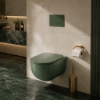 Picture of Era wc, ceramic, wall hung, seaweed, glossy, 37x53cm