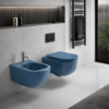 Picture of Era bidet, ceramic, wall hung, overseas glossy, 37x53cm