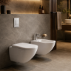 Picture of Fluid wc, ceramic, wall hung, white, glossy, 37x53cm