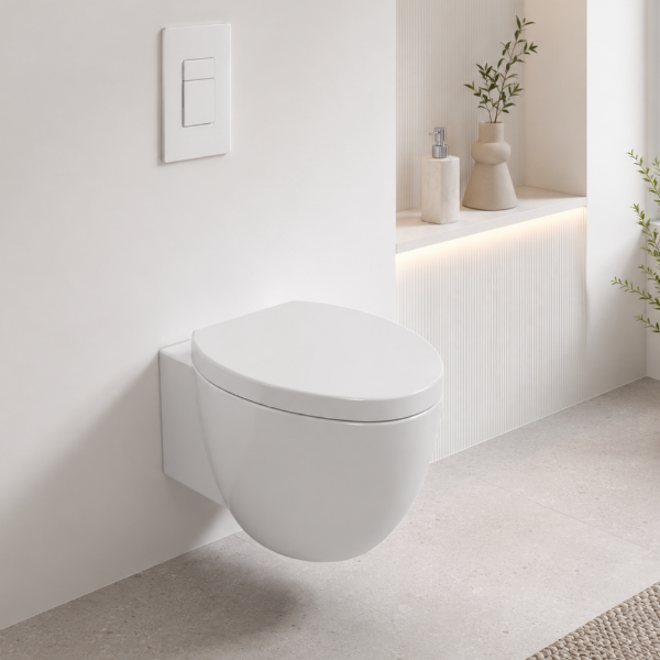 Picture of Le giare wc, ceramic, wall hung, white, glossy, 37x53cm