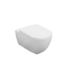Picture of Smile seat cover, soft close, white, glossy, 35x53cm