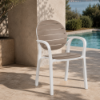 Picture of Armchair, palma, polypropylene,  white tortora , 59x56.5 cm