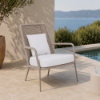 Picture of Lounge chair, siesta, aluminium warm grey, rattan sand, 72x76x91cm