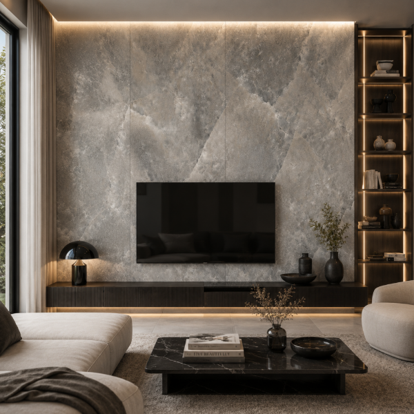 Picture of Floor tile rock salt, stone effect, matt, 6mm 120x240
