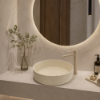 Picture of Shui comfort round basin, ceramic, countertop, linen, matte, 40cm